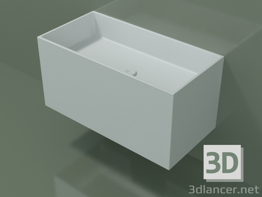 3D modeli Duvara monte lavabo (02UN42101, Glacier White C01, L 72, P 36, H 36 cm) - önizleme