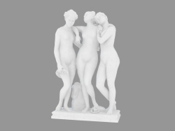 Escultura de mármol Las tres gracias (1)
