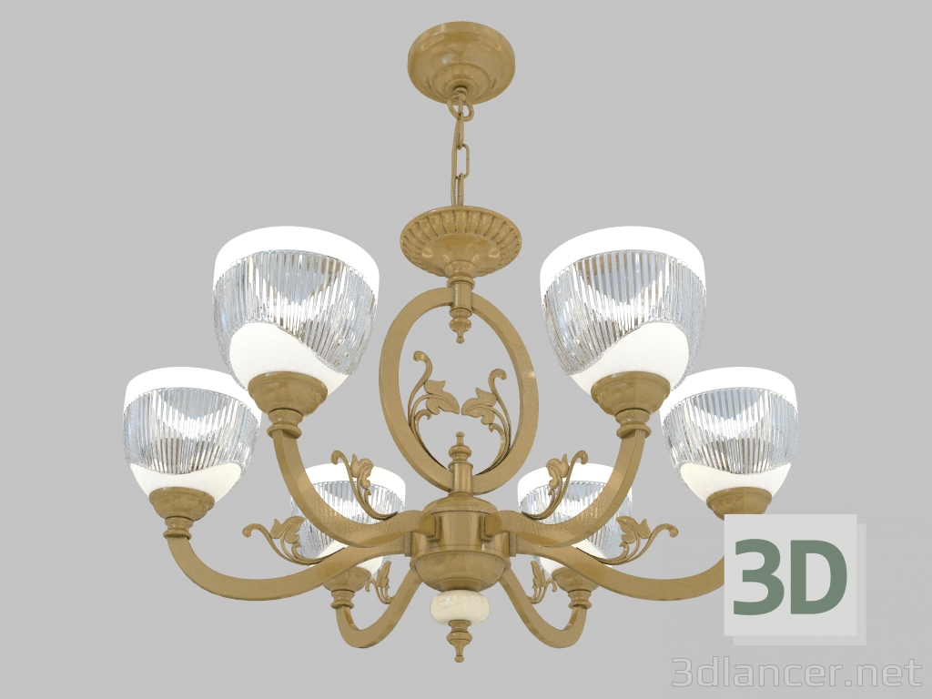 3D Modell Leuchte (Kronleuchter) Piemont (3998 6) - Vorschau