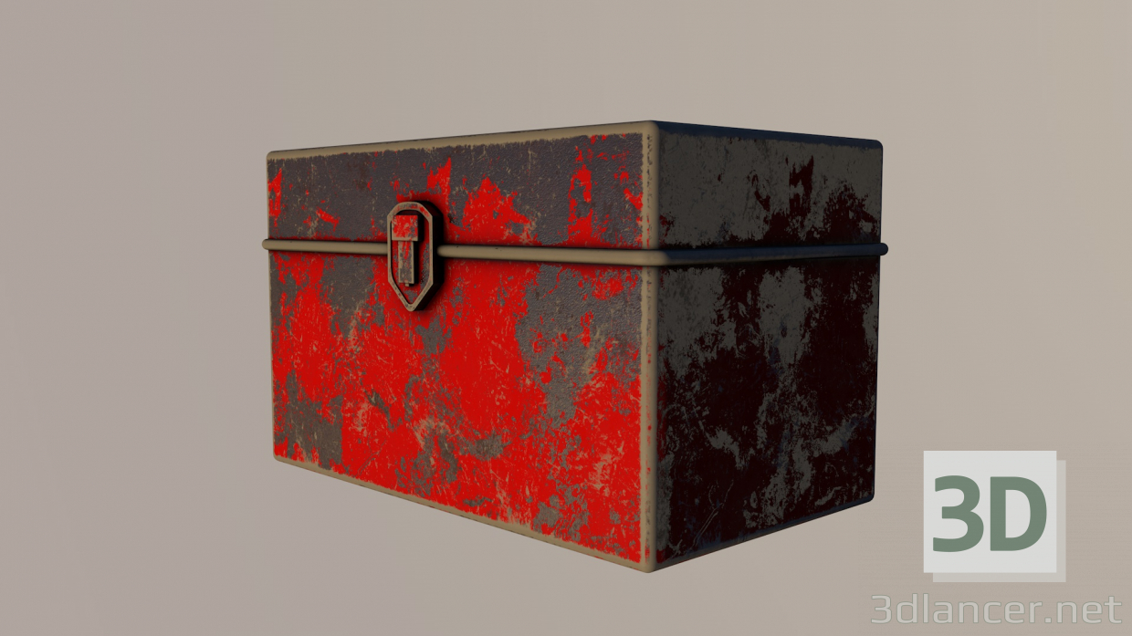 modello 3D di Vecchia scatola comprare - rendering