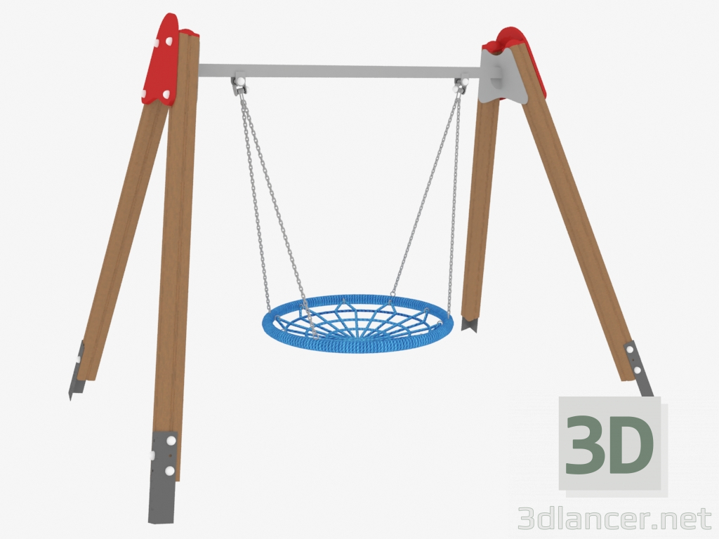 3d модель Гойдалки дитячого ігрового майданчика Гніздо (6315) – превью
