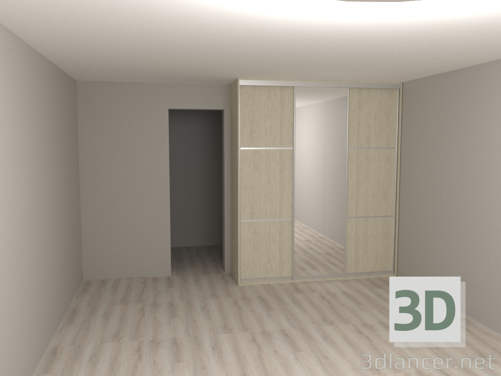 Sistema de armario espejo Modus 3D modelo Compro - render