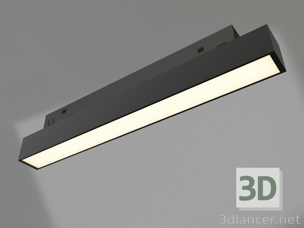modello 3D Lampada MAG-ORIENT-FLAT-L235-8W Day4000 (BK, 80°, 48V) - anteprima