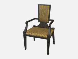 Wooden chair with armrests Ellington