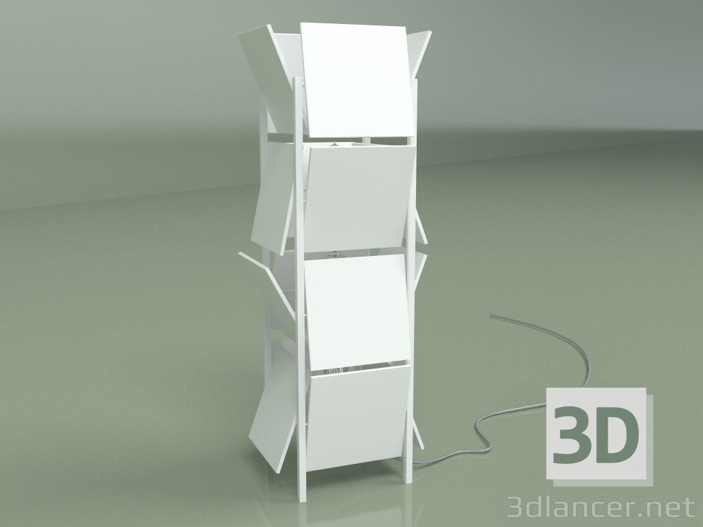 3D Modell Tischlampe Cubrik 16 Fliesen - Vorschau