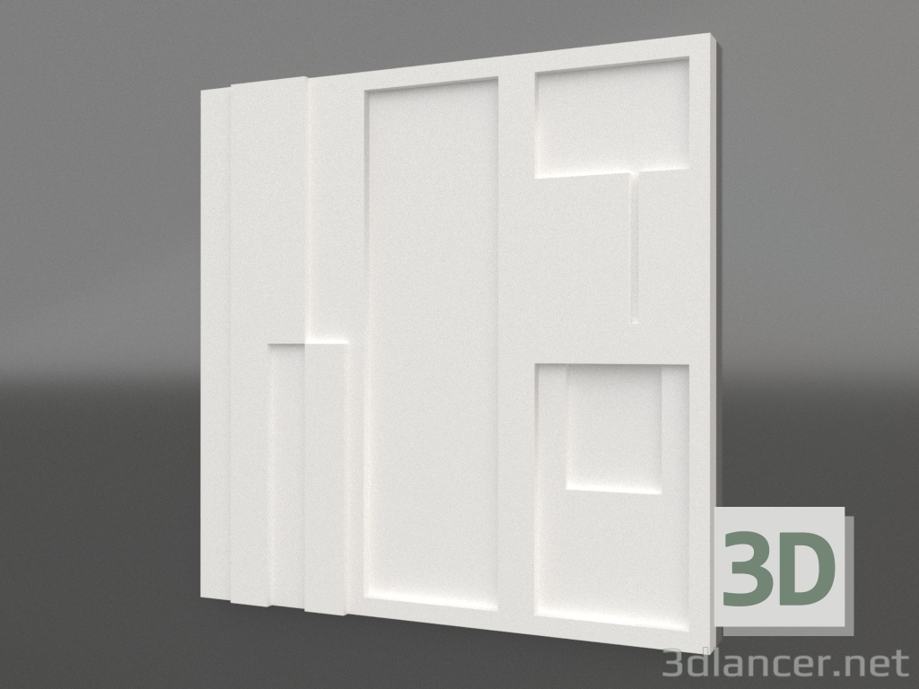 modèle 3D Panneau Tetris 3d - preview