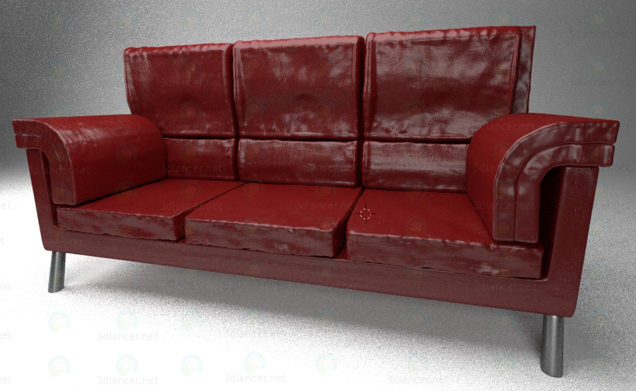 modello 3D di In pelle divano comprare - rendering