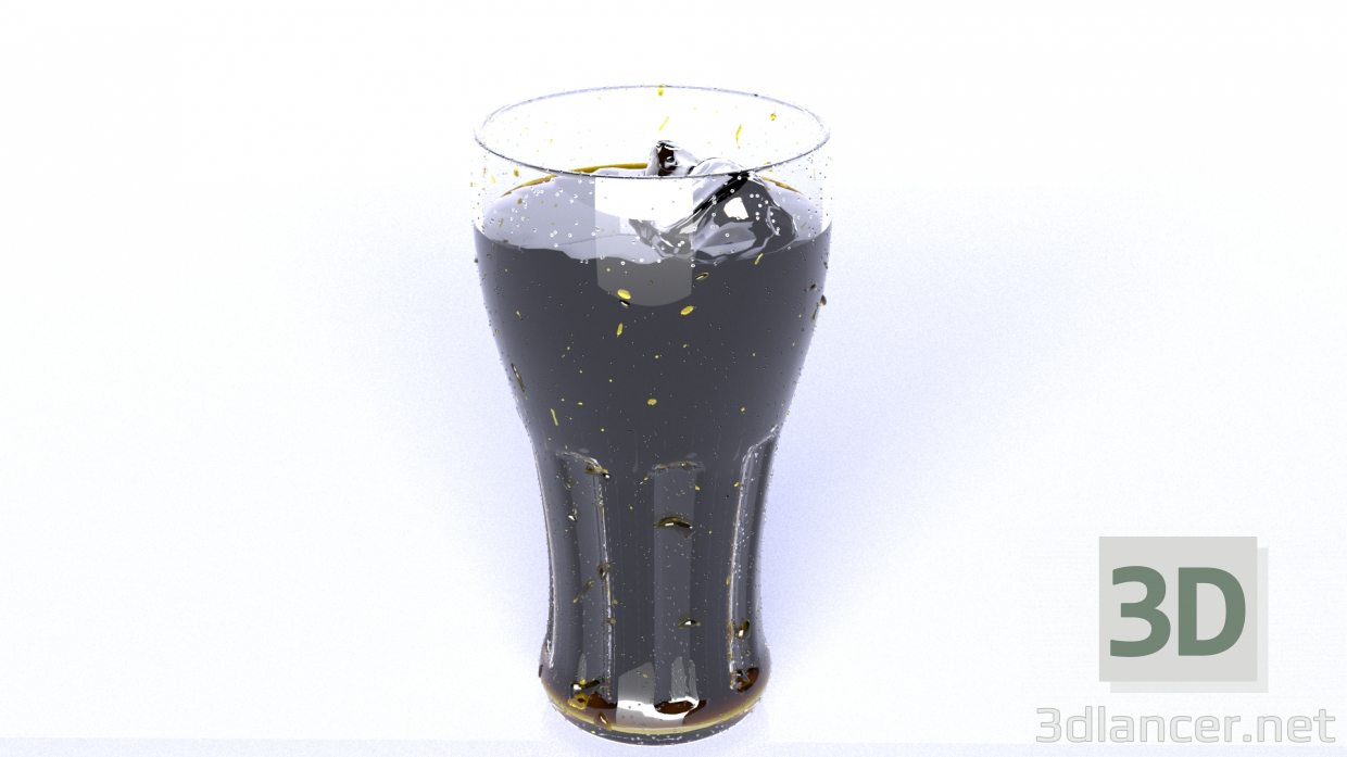3d model vaso de coca cola - vista previa
