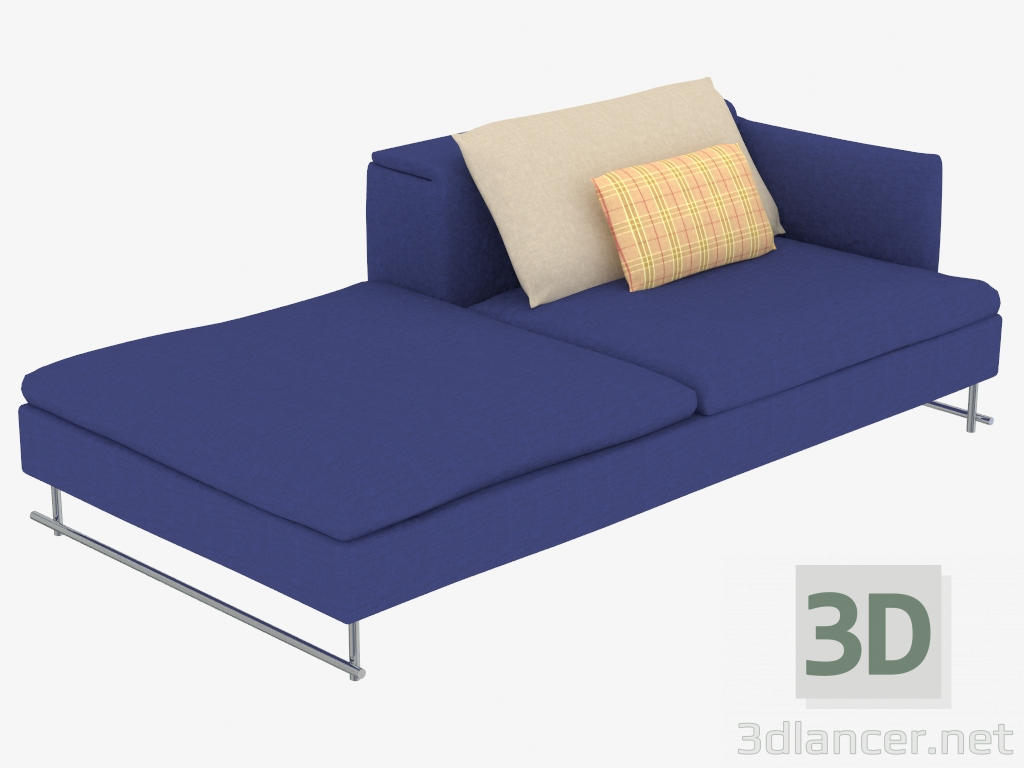 3D Modell Die Couch ist modular aufgebaut - Vorschau