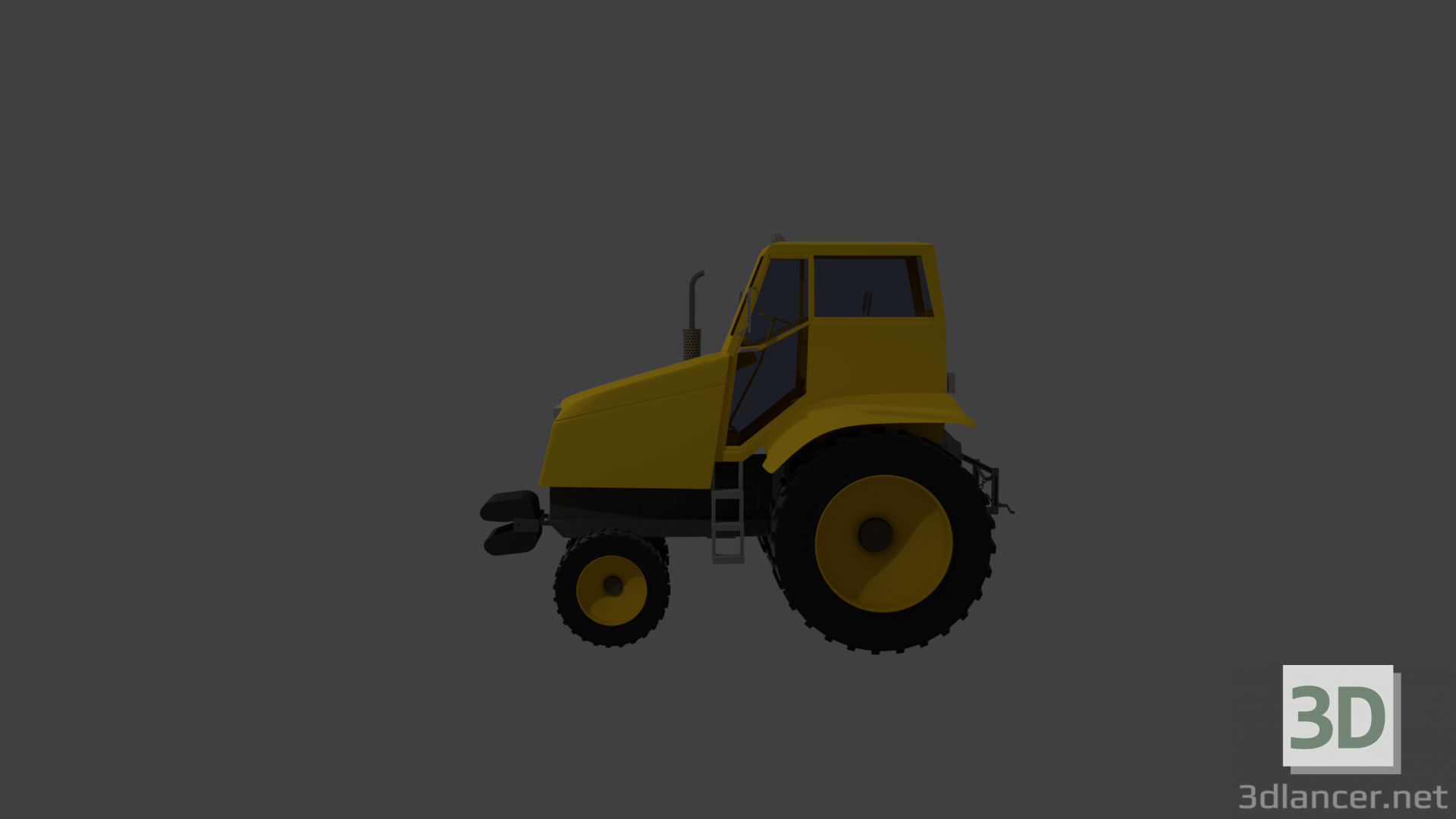modèle 3D Tracteur - preview
