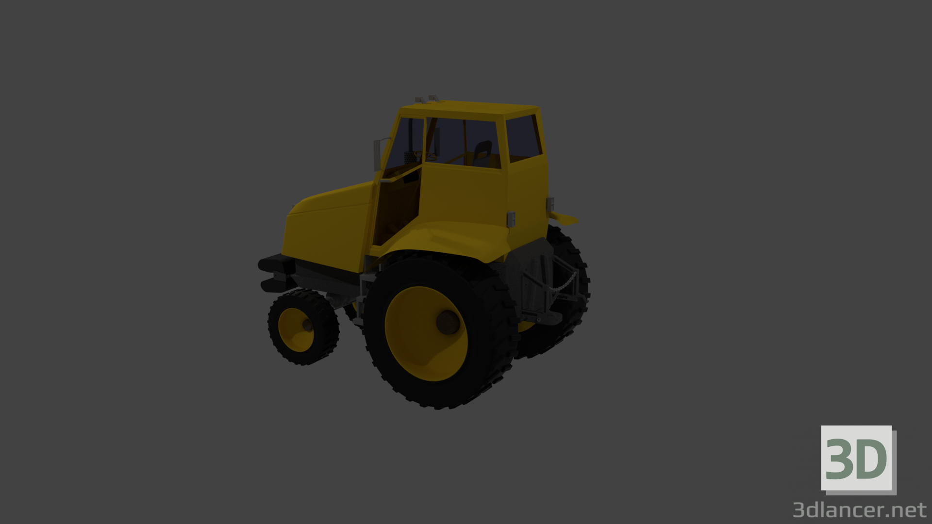 3d модель Трактор – превью
