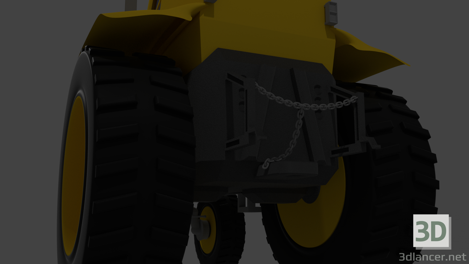 3d model Tractor - preview