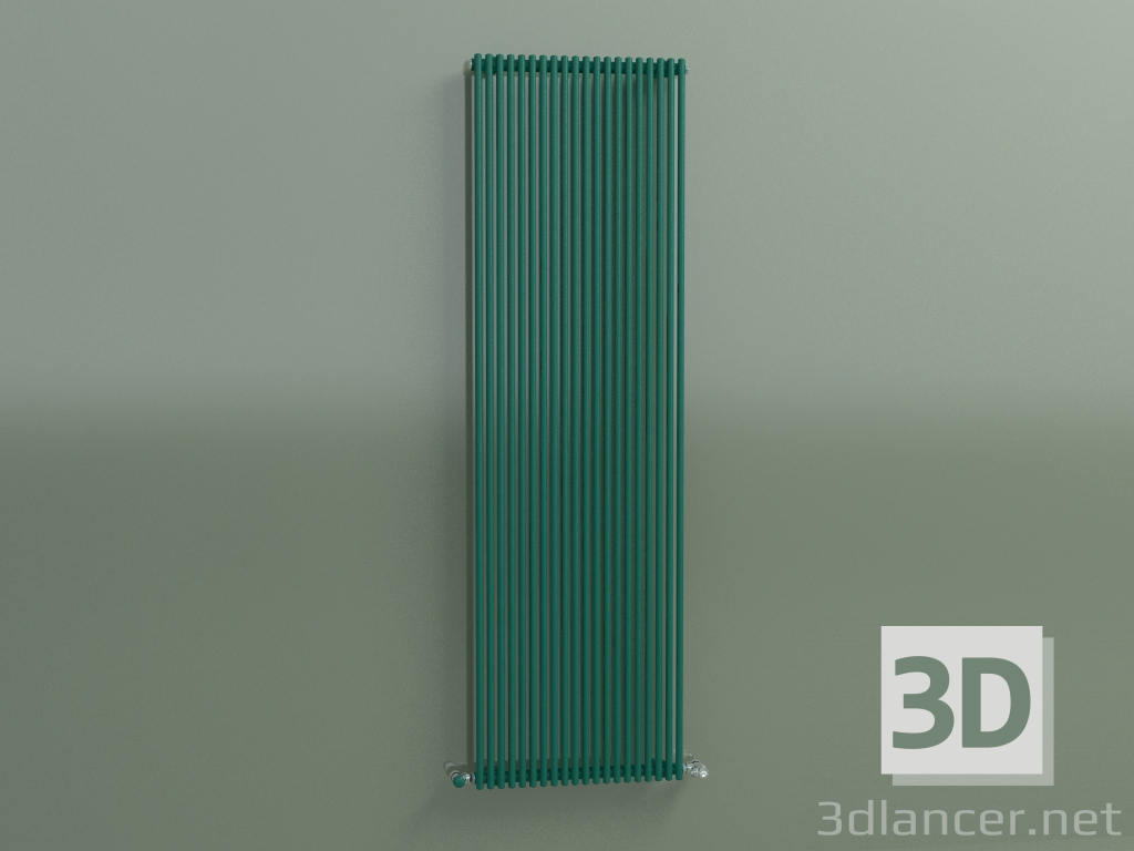3D Modell Kühler vertikal ARPA 18 (1820x541, opalgrün RAL 6026) - Vorschau