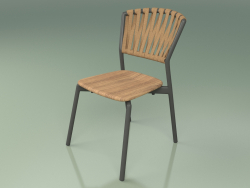 Chair 120 (Metal Smoke, Teak)
