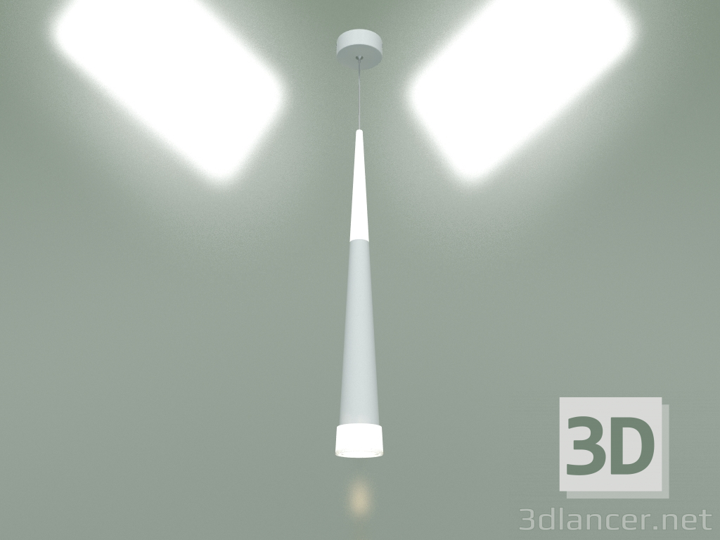 3d модель Подвесной светодиодный светильник DLR038 (белый матовый) – превью