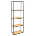 3d model Large rectangular rack (WOOD, 60x30x170, 5 shelves) - preview