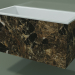 3D modeli Asma lavabo (02R142101, Emperador M06, L 72, P 36, H 36 cm) - önizleme