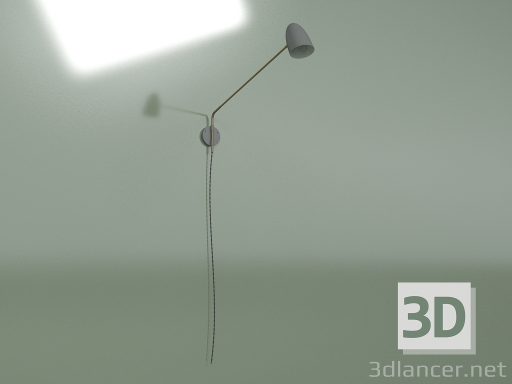 modello 3D Lampada da parete Potence (grigio scuro) - anteprima