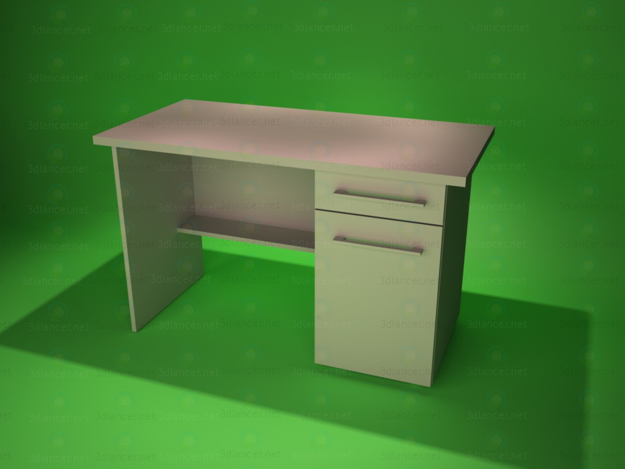3d модель стол письменный 3 – превью