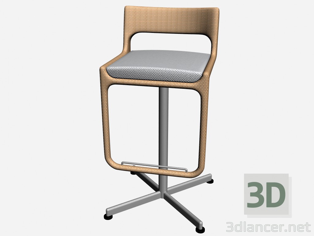 3D modeli Bar sandalye Bar tabure 8814 8818 döner - önizleme