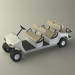 3d Motorized Golf buggy model buy - render