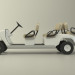 Motorisierte Golf-buggy 3D-Modell kaufen - Rendern