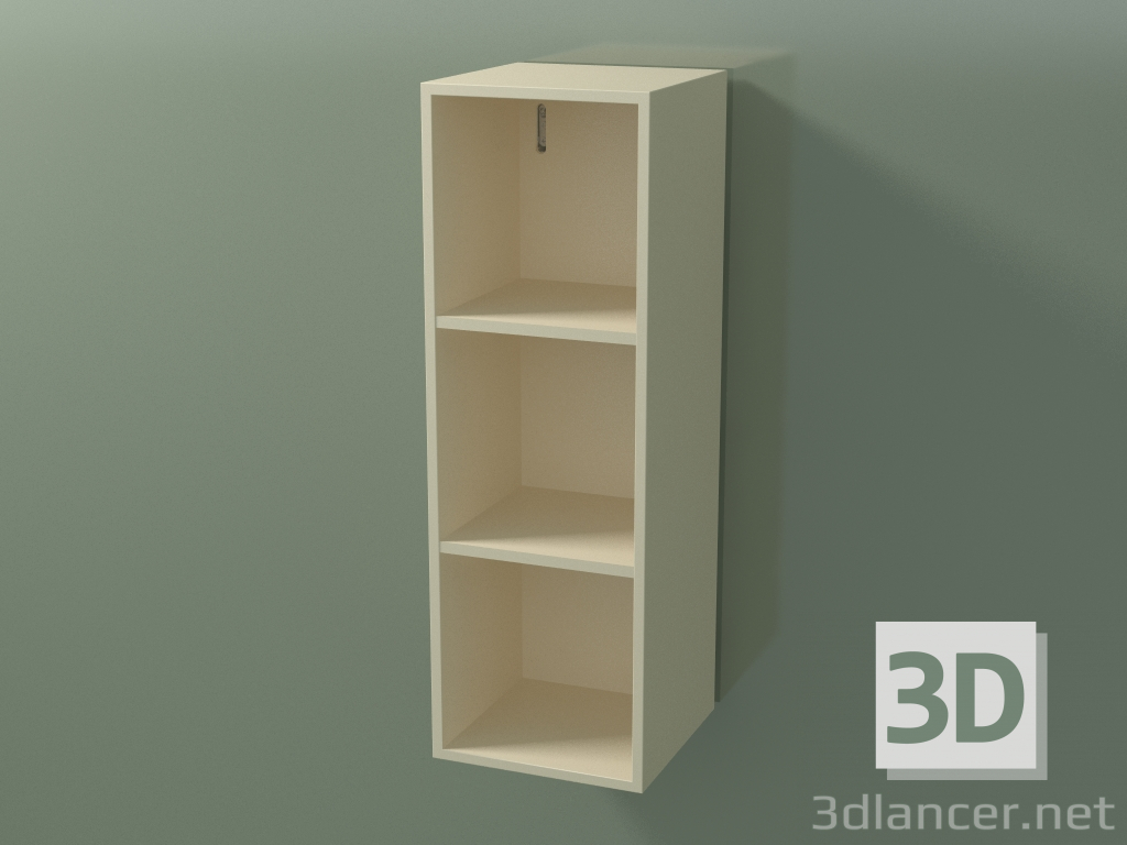 3d model Wall tall cabinet (8DUABC01, Bone C39, L 24, P 24, H 72 cm) - preview