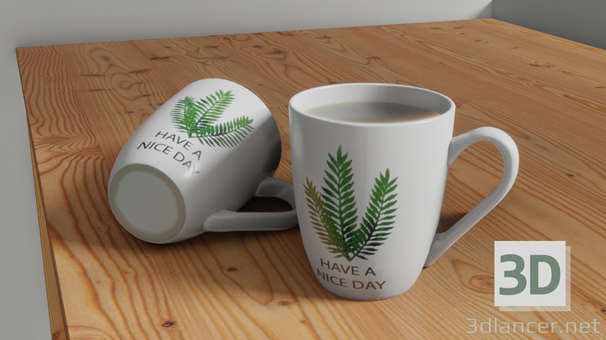 3d model Cup Have A Nice Day - preview