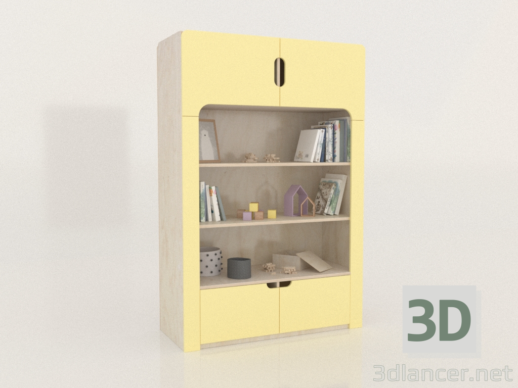 3D modeli Kitaplık MODU J (KCDJAA) - önizleme