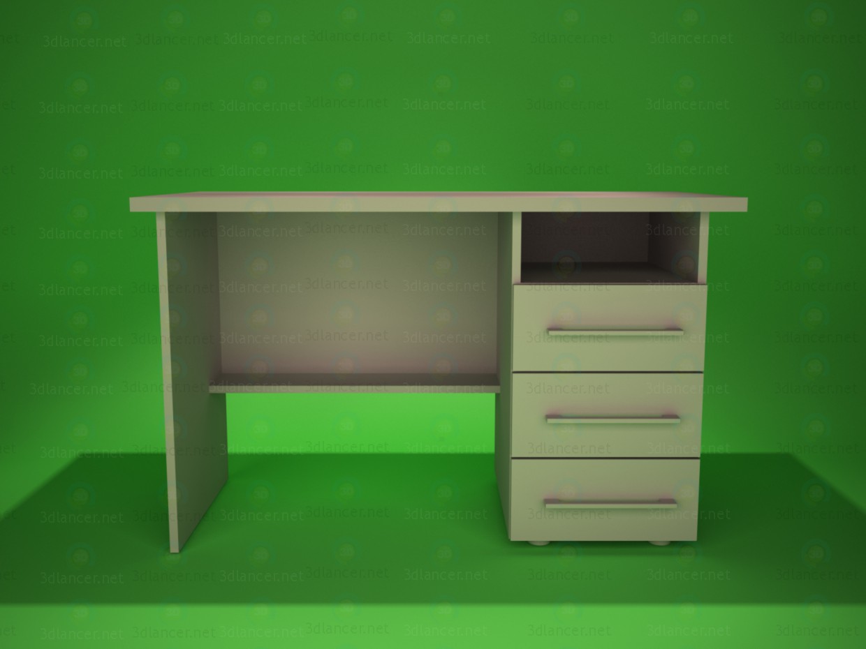 3D Modell Schreibtisch 4 - Vorschau