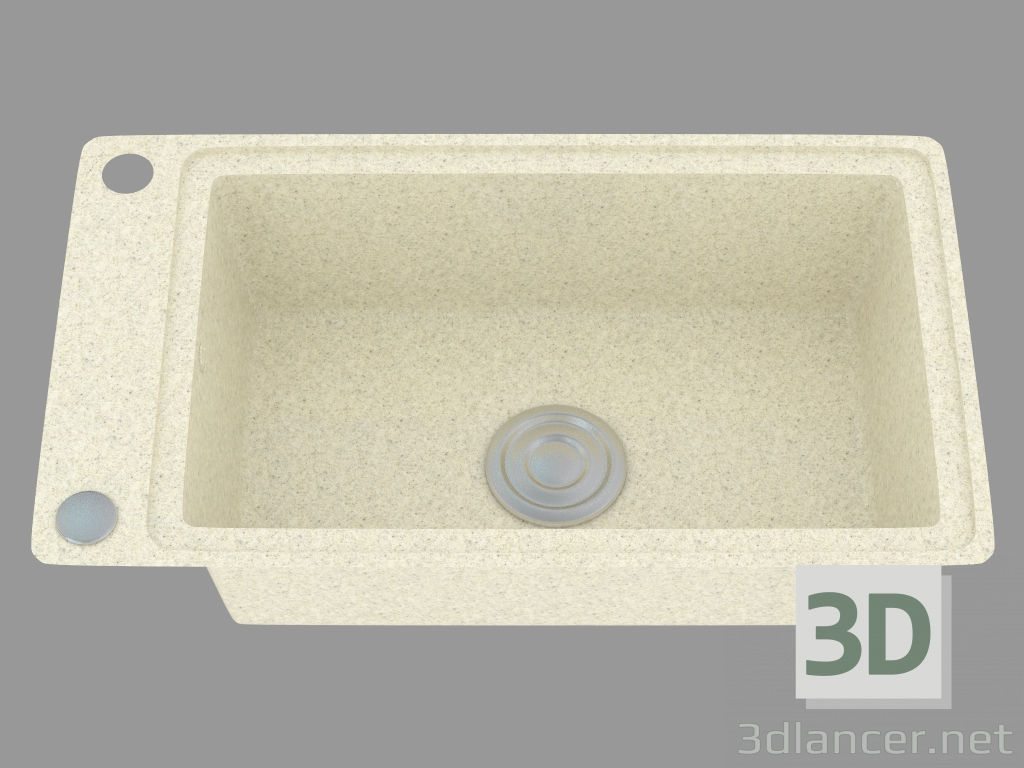 3d model fregadero de cocina del país (ZQU 7113) - vista previa