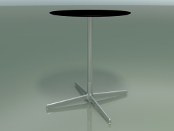 Runder Tisch 5552 (H 72,5 - Ø 59 cm, Schwarz, LU1)