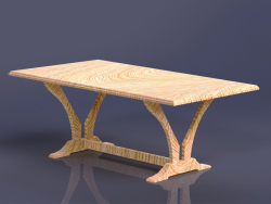 Mesa de madera maciza