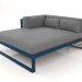 3d model XL modular sofa, section 2 left, artificial wood (Grey blue) - preview