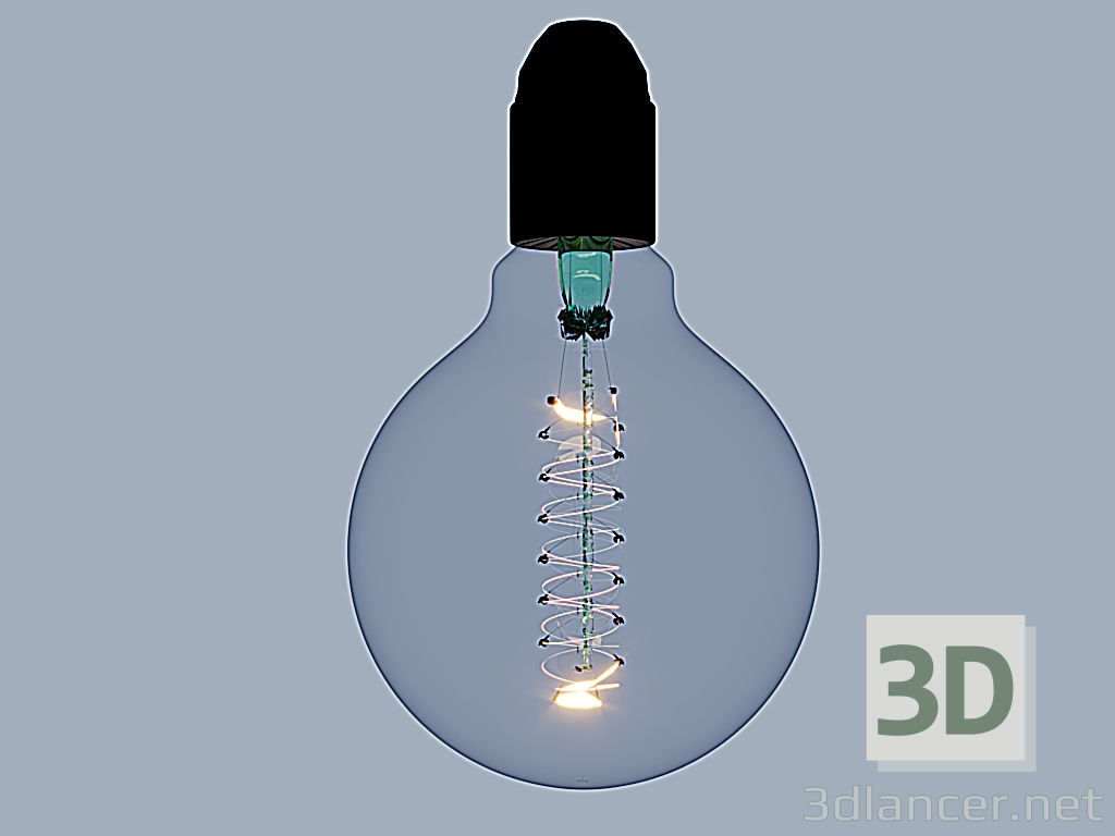 3d Лампа накаливания модель купить - ракурс