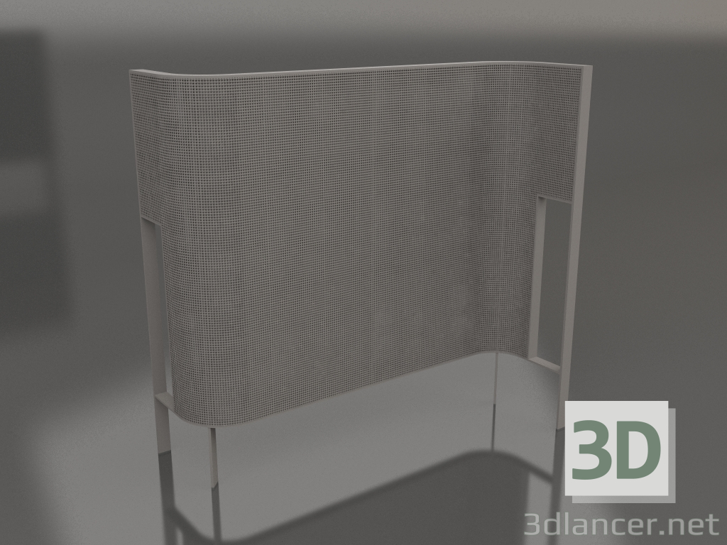 3D Modell Trennwand (Quarzgrau) - Vorschau