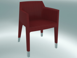 Armchair MON AMI armchair (1900-12, leather Florida 2082 red)