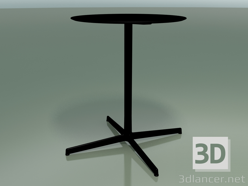 3D Modell Runder Tisch 5552 (H 72,5 - Ø 59 cm, Schwarz, V39) - Vorschau