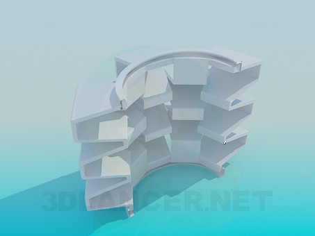 3D modeli Hediyelik eşya raf standı - önizleme