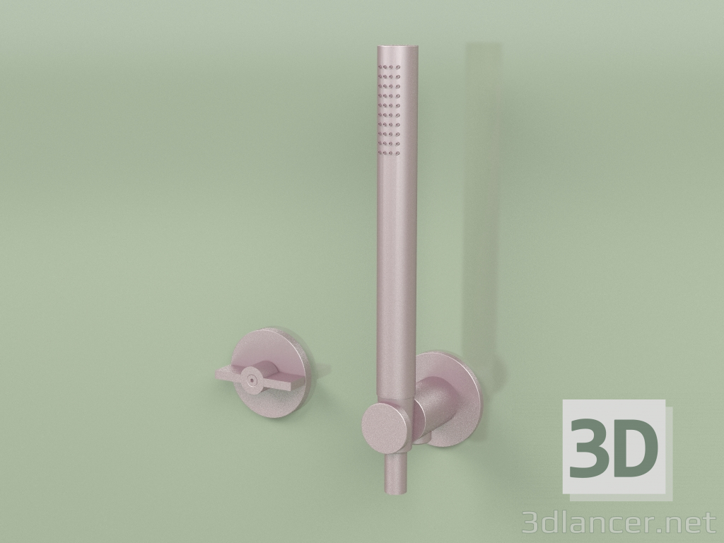 3d model Hydro-progressive bath / shower mixer with hand shower (19 58, OR) - preview
