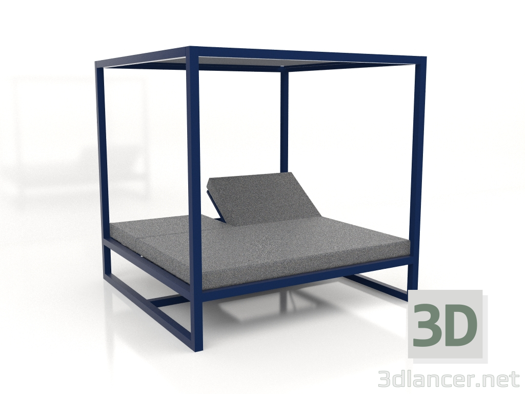 Modelo 3d Contrato de sofá elevado (azul noturno) - preview