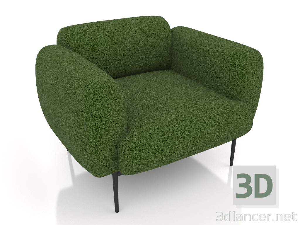 modello 3D Sedia nuvola (Teddy 38) - anteprima