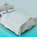 3D modeli Barok yatak - önizleme