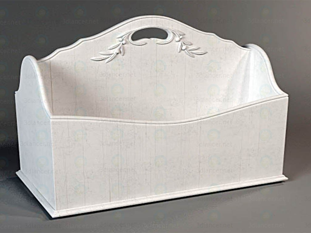 modello 3D Shelf-basket - anteprima