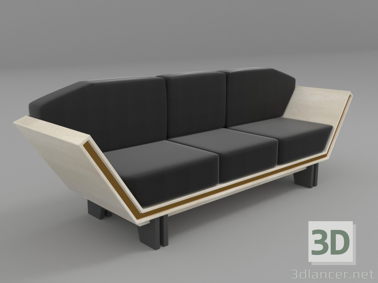 3d Modern sofa model buy - render