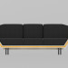 Sofá moderno 3D modelo Compro - render