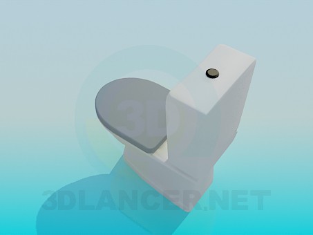 3D Modell Toilette - Vorschau