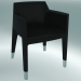 3D Modell Sessel MON AMI Sessel (1900-12, Leder Florida 2002 schwarz) - Vorschau