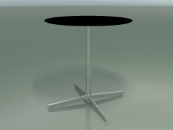 Runder Tisch 5553 (H 72,5 - Ø 69 cm, Schwarz, LU1)