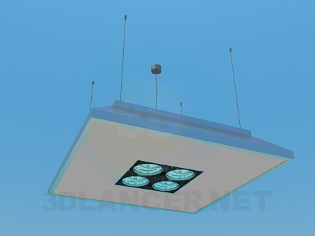 3d model Lamp with searchlights - preview